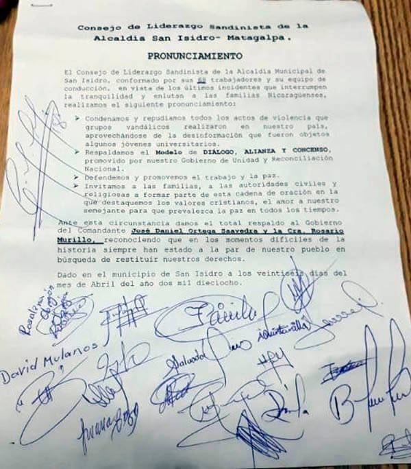 PRONUNCIAMIENTOS